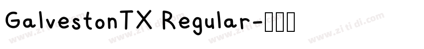 GalvestonTX Regular字体转换